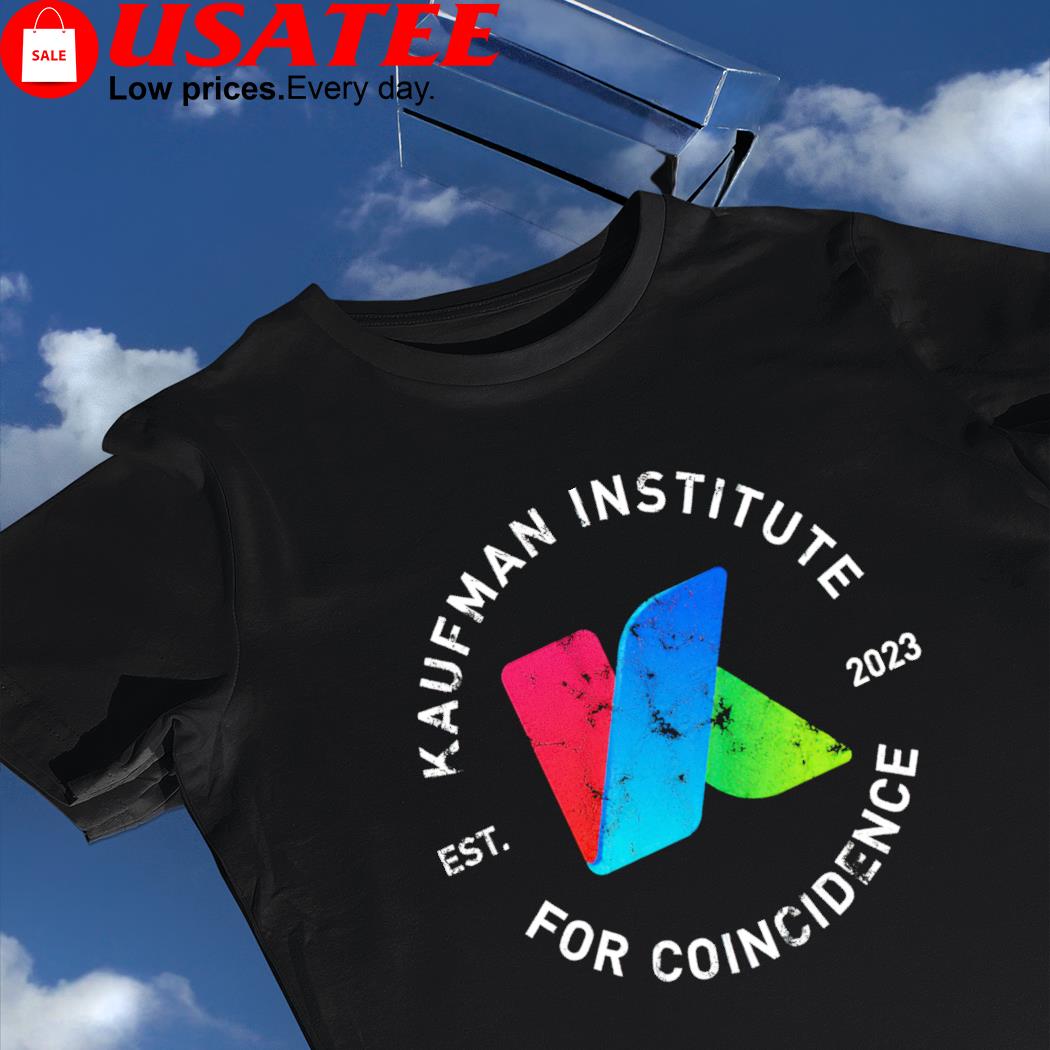Kaufman Institute for Coincidence 2023 logo shirt