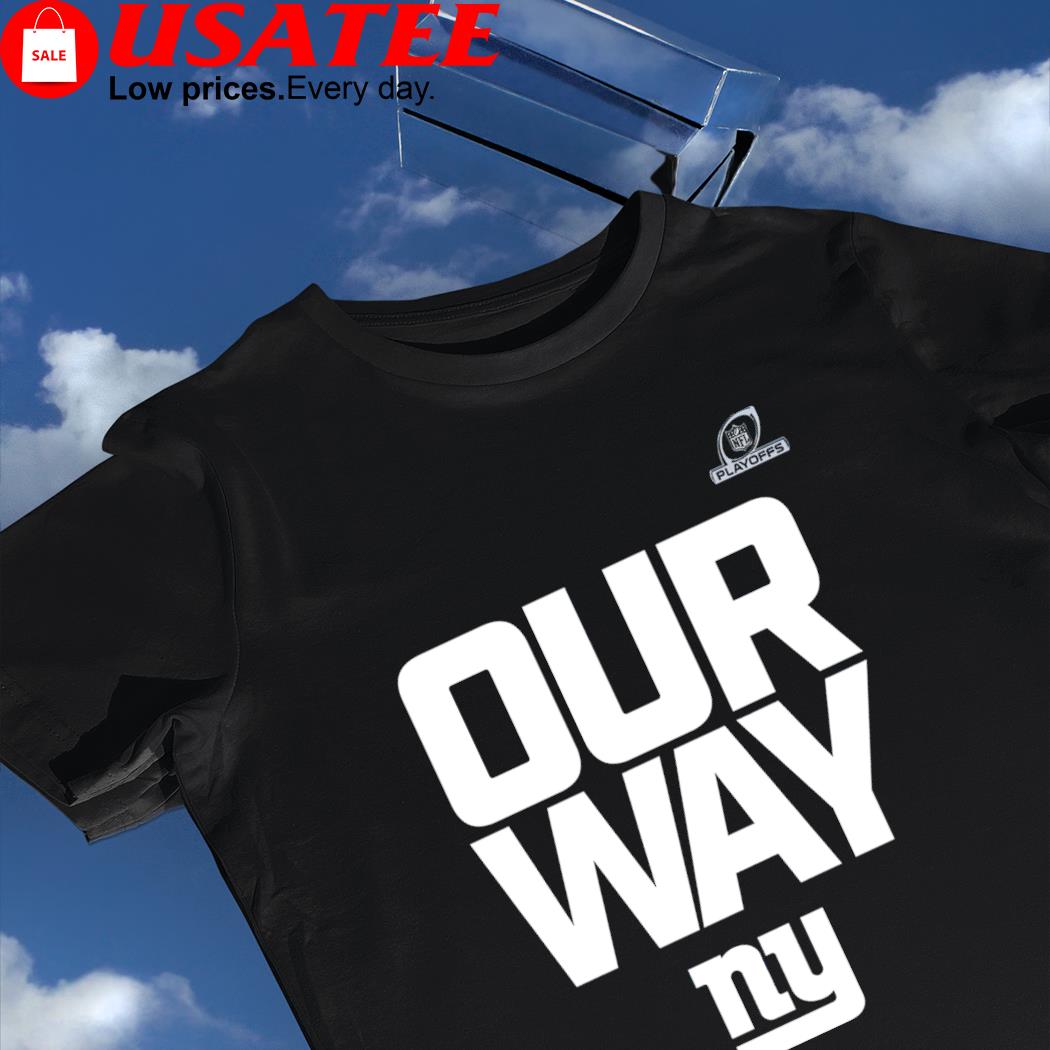 New York Giants 2022 NFL Playoffs Wild Card Our Way logo shirt