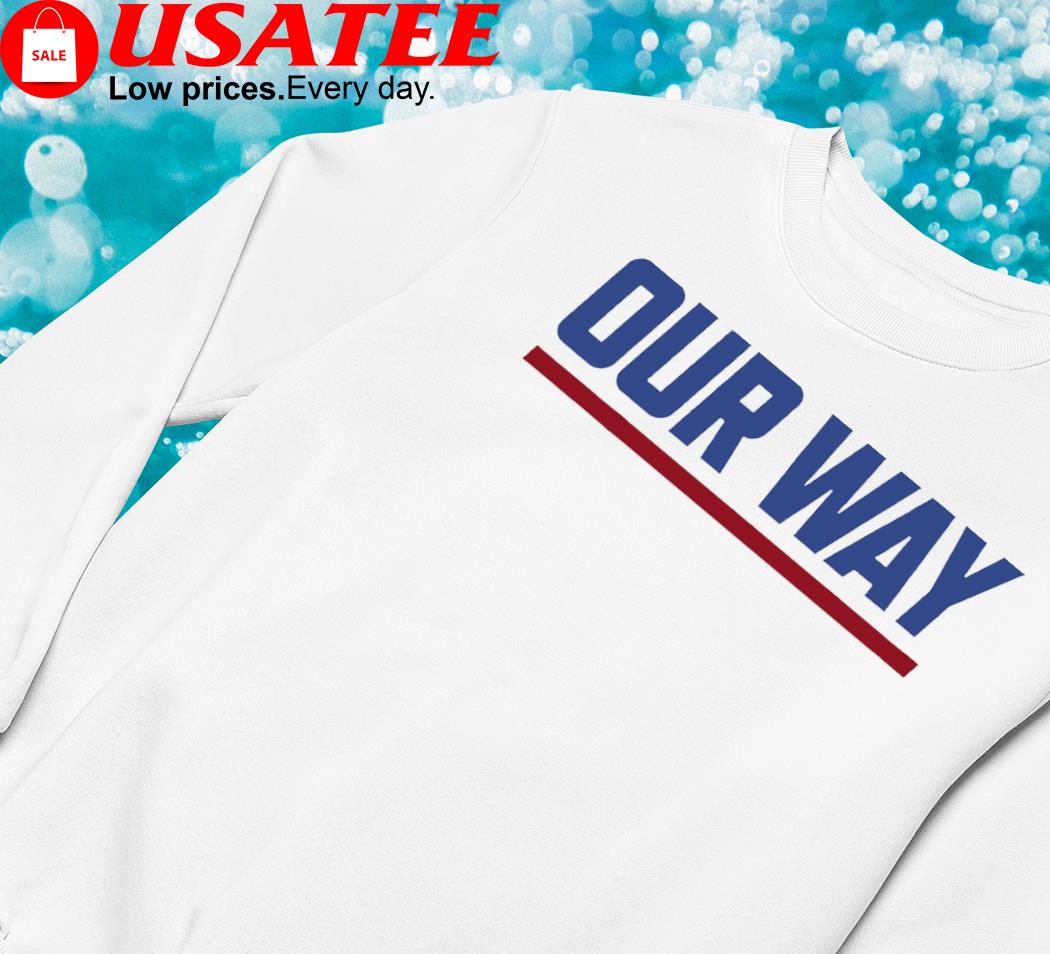 New York Giants our way logo shirt