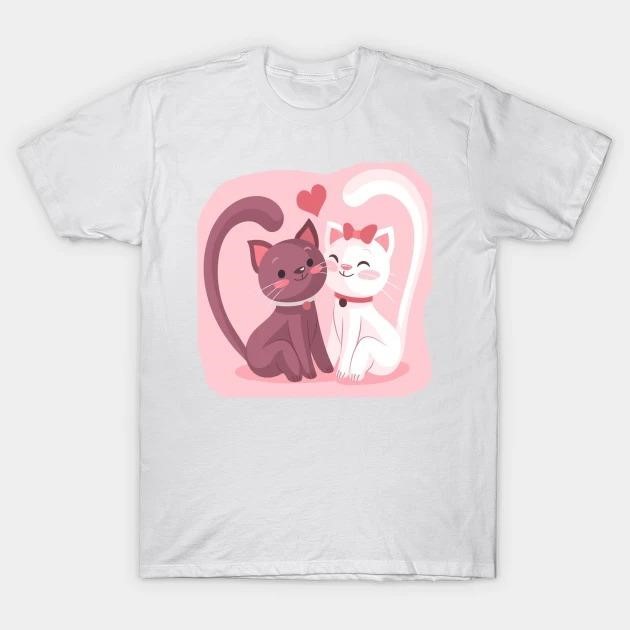 Cat lover Valentine Day t-shirt
