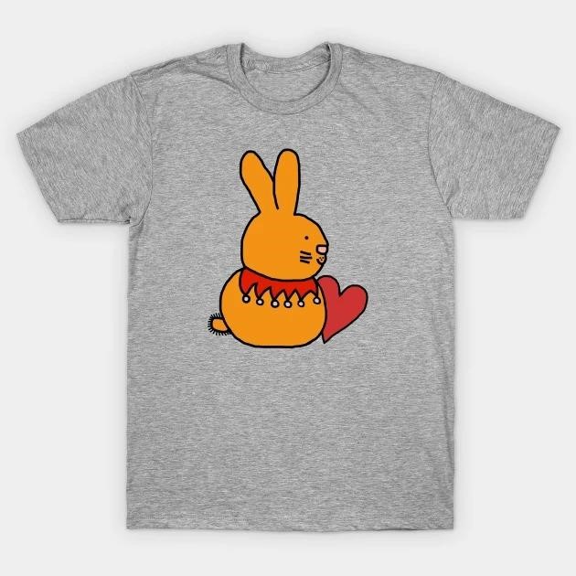 Easter Bunny with Valentine Heart on Valentines Day t-shirt