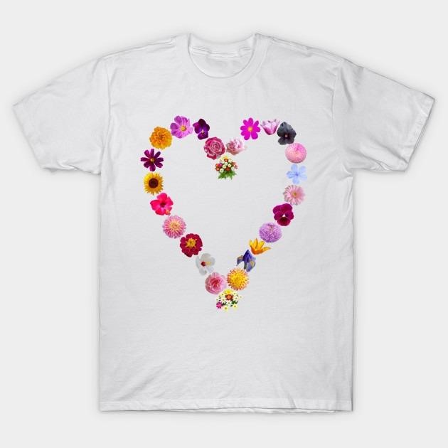 Floral Heart for Valentines Day t-shirt