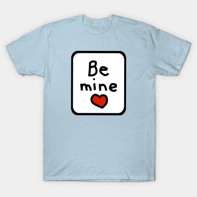 Framed Be Mine Valentines Day heart t-shirt