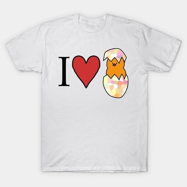I Love My Baby Chicken heart Valentine Day t-shirt