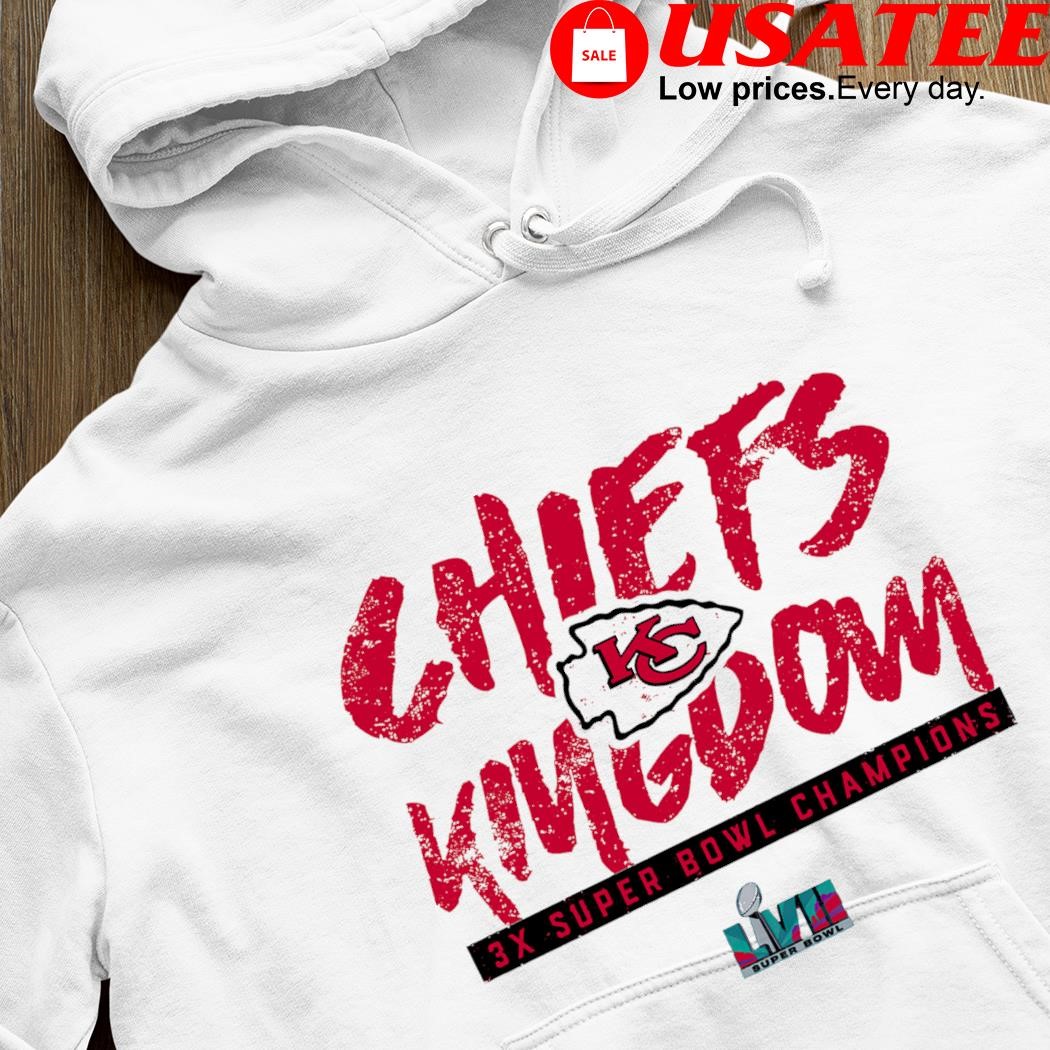 Kansas City Chiefs Super Bowl LVII Chiefs Kingdom 3x Super Bowl Champions  shirt