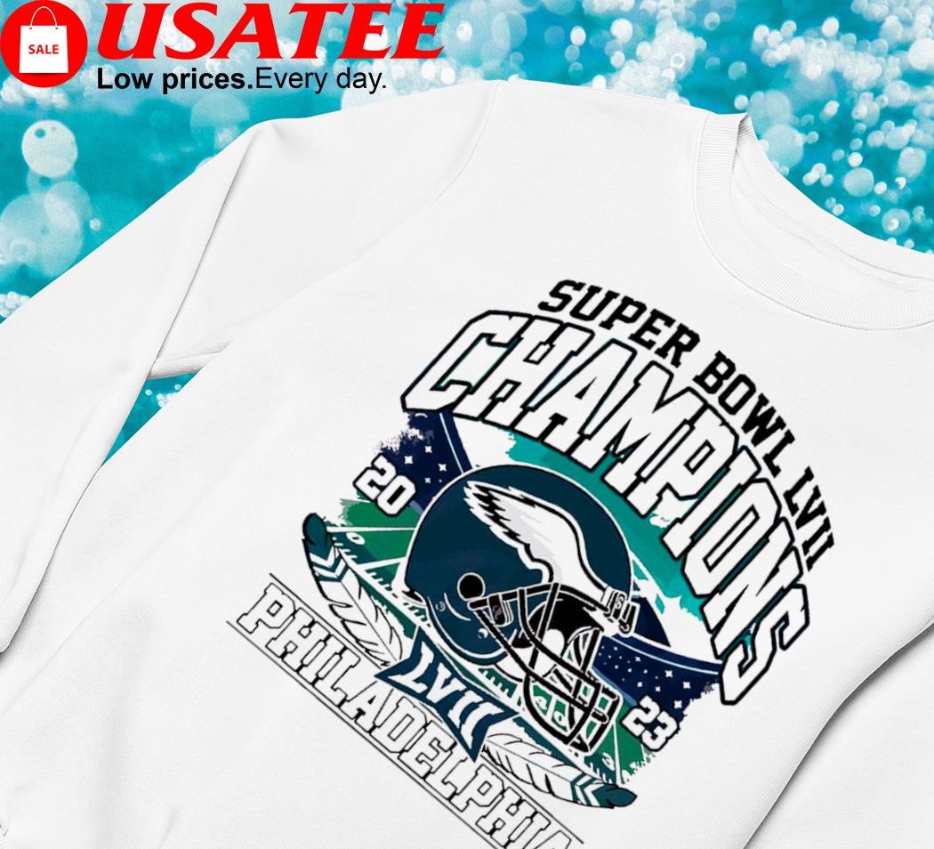 Philadelphia Eagles Champions Super Bowl 2023 Helmet Unisex Shirt - T-shirts  Low Price