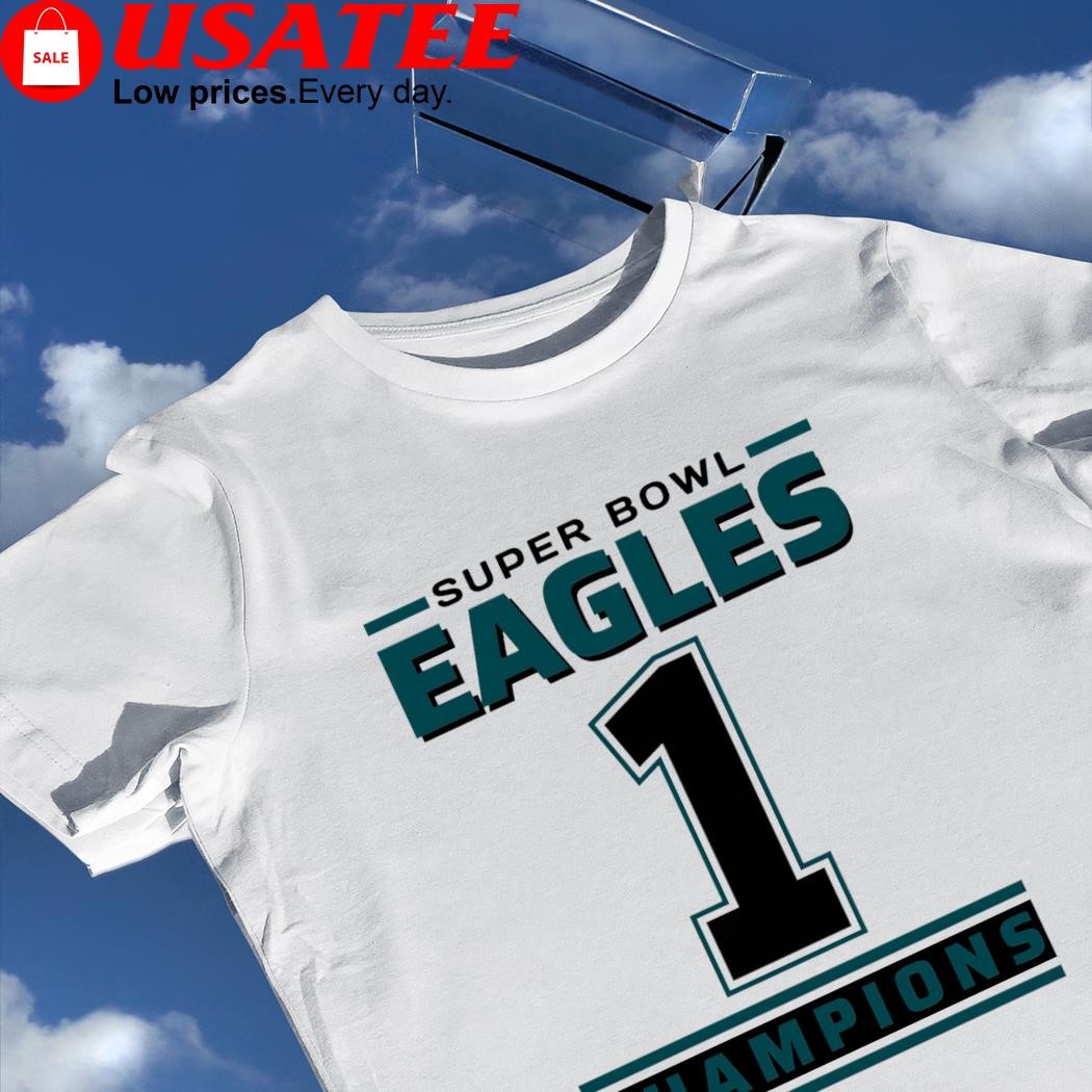 Super Bowl Philadelphia Eagles Jalen Hurts 1 2023 Champions shirt