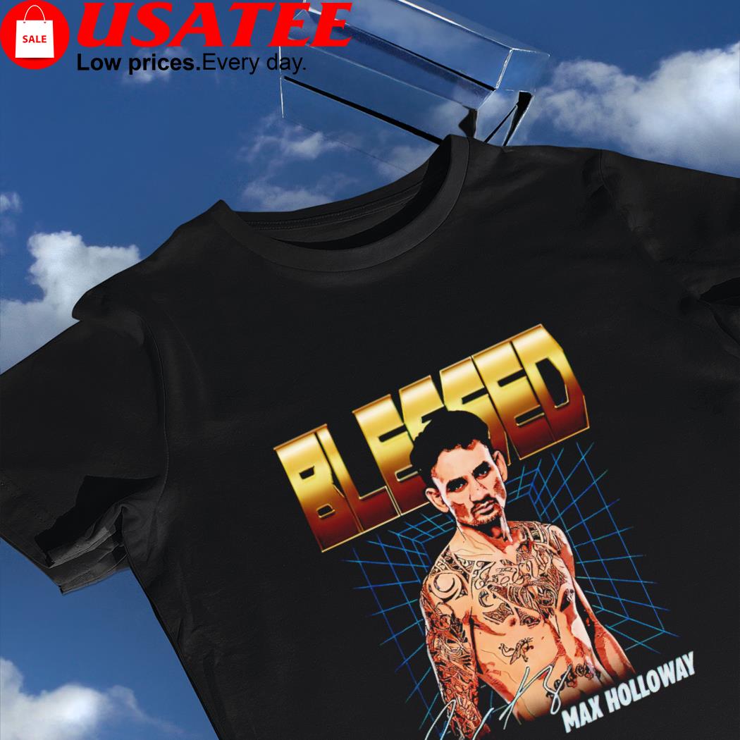 Blessed Max Holloway Grid signature shirt