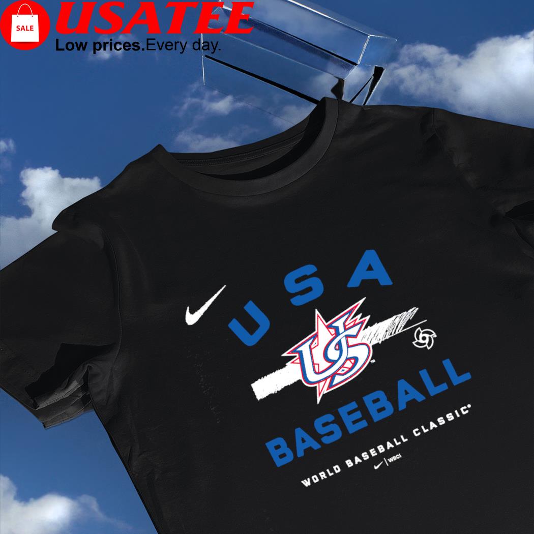 Nike USA Baseball 2023 World Baseball Classic logo shirt