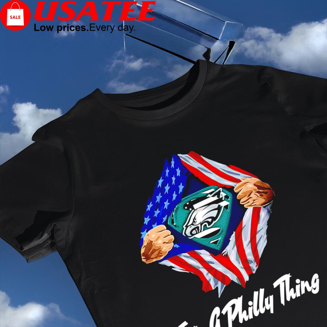 Philadelphia Eagles inside me it's a Philly thing American flag shirt