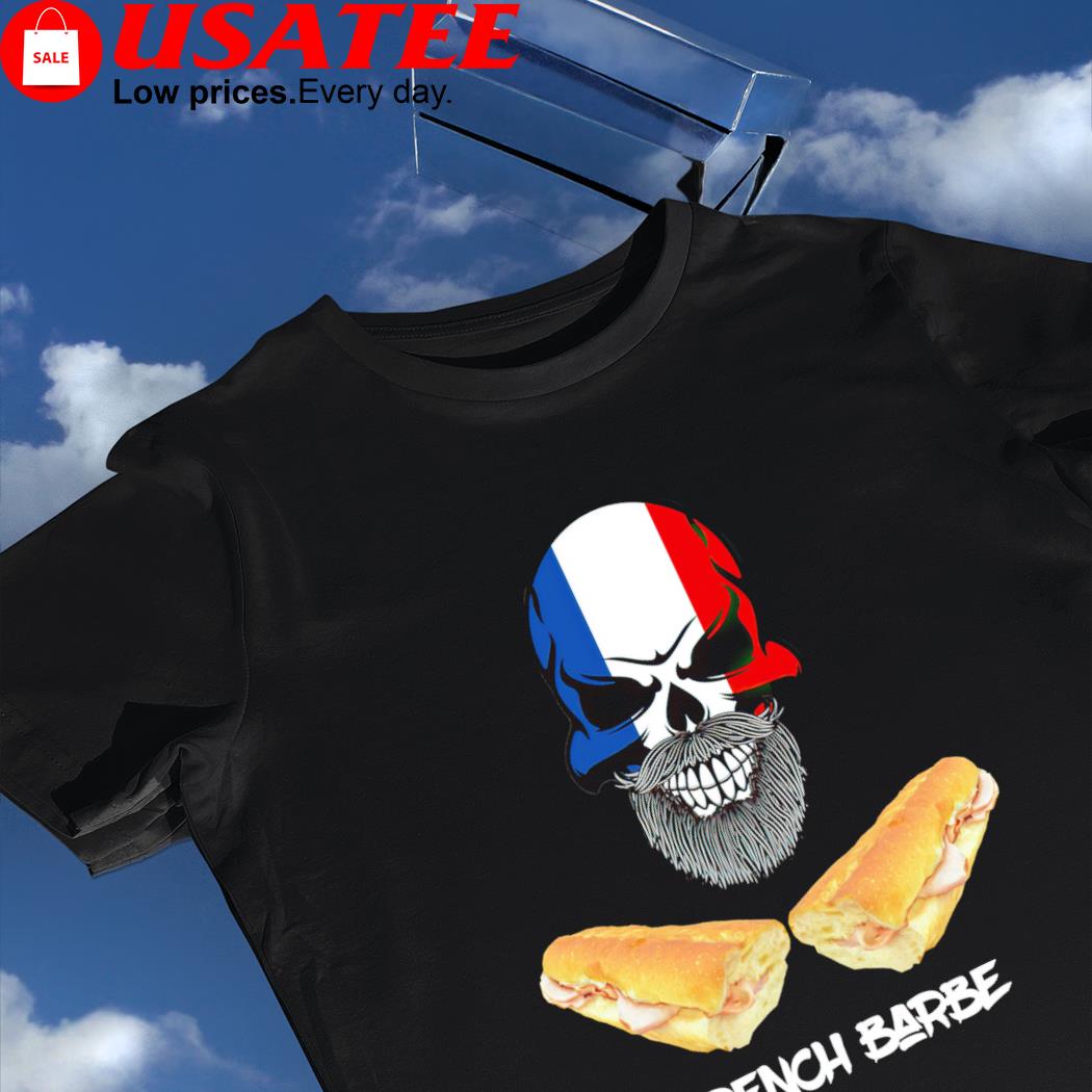 Skull French Barbe with Bread flag shirt