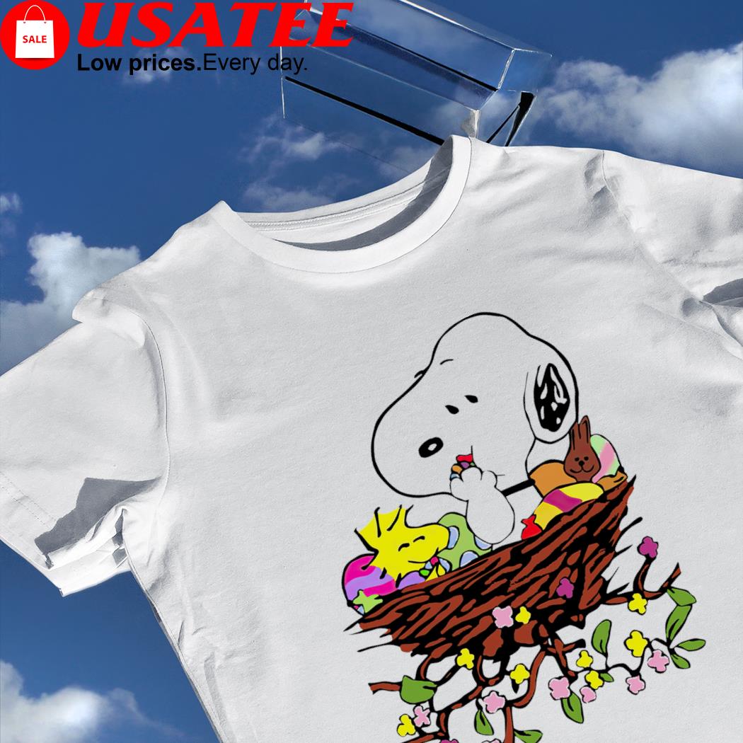 Snoopy and Woodstock with Easter Eggs shirt