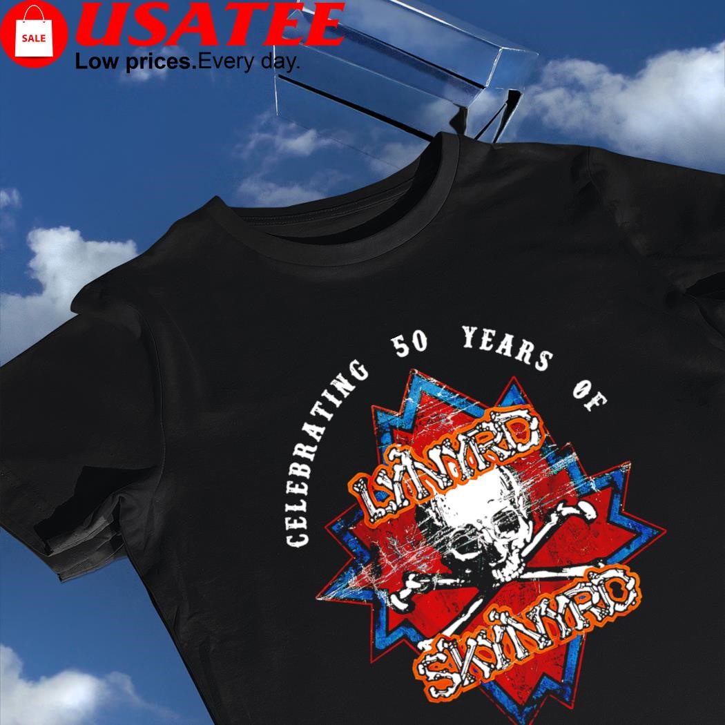 Celebrating 50 years of Lynyrd Skynyrd skull logo shirt