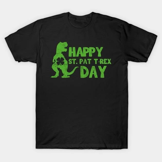 St. Patrick's Day Happy St Pat Trex Day Dino T-shirt