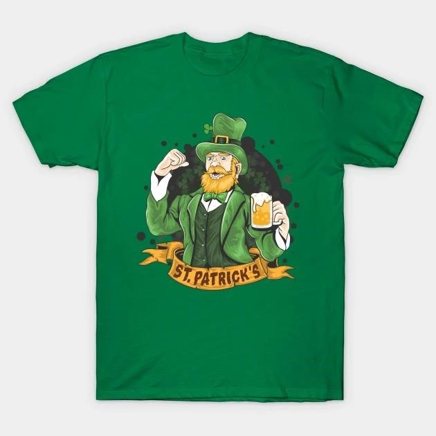 St. Patrick's Day Leprechaun with Beer T-shirt