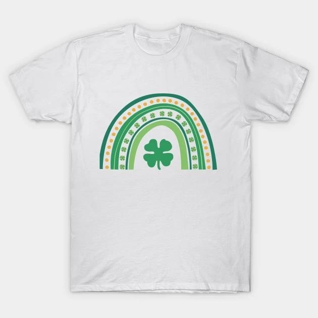 St. Patrick's Day Rainbow and Clover T-shirt