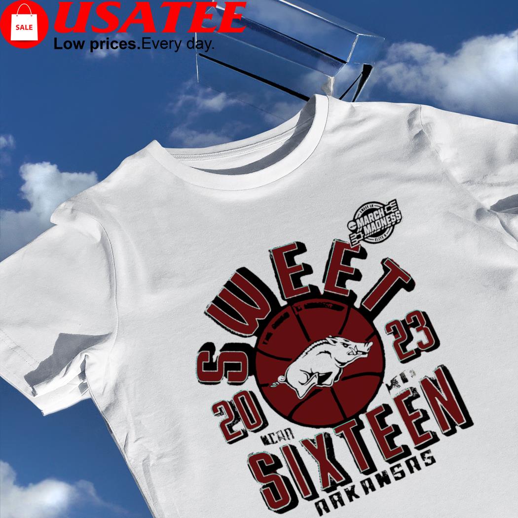 Arkansas Razorbacks 2023 NCAA Men's Basketball Sweet Sixteen logo shirt