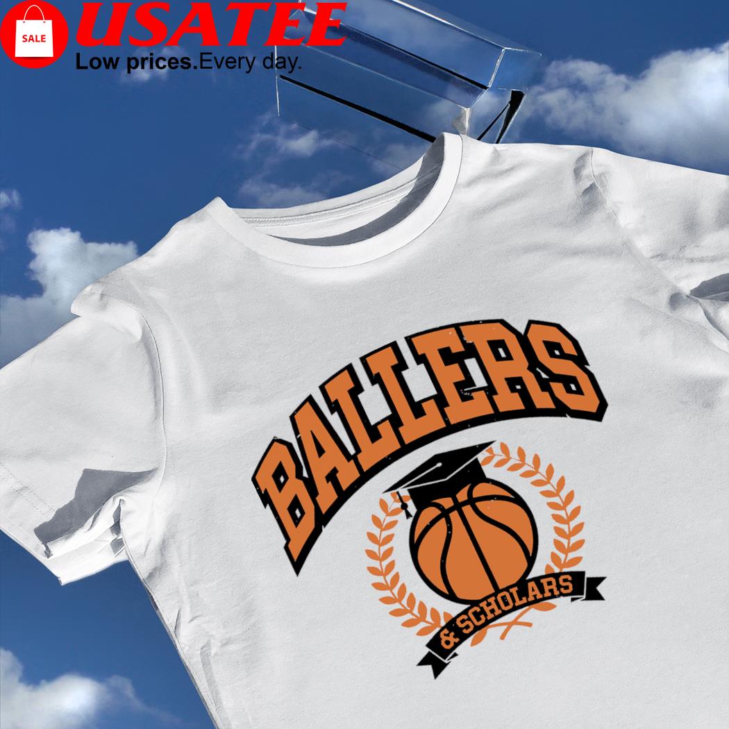 Basketball Ballers and Scholars logo shirt