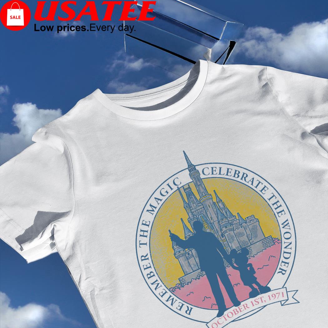 Disney Land Remember the magic Celebrate the wonder logo shirt