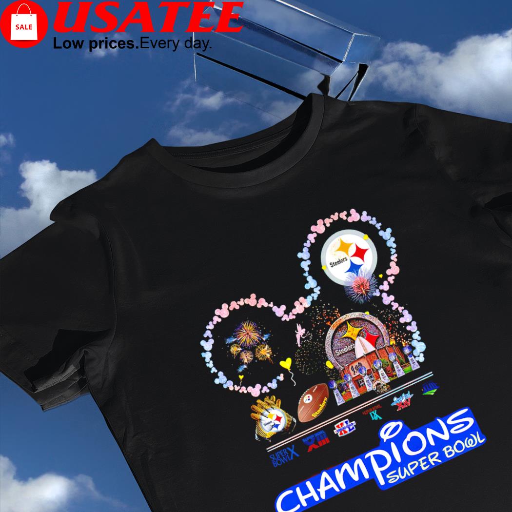 Disneyland X Pittsburgh Steelers Champions Super Bowl 6X shirt