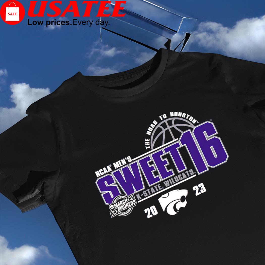 Kansas State Wildcats The Road to Houston NCAA Men's Sweet 16 March Madness 2023 shirt