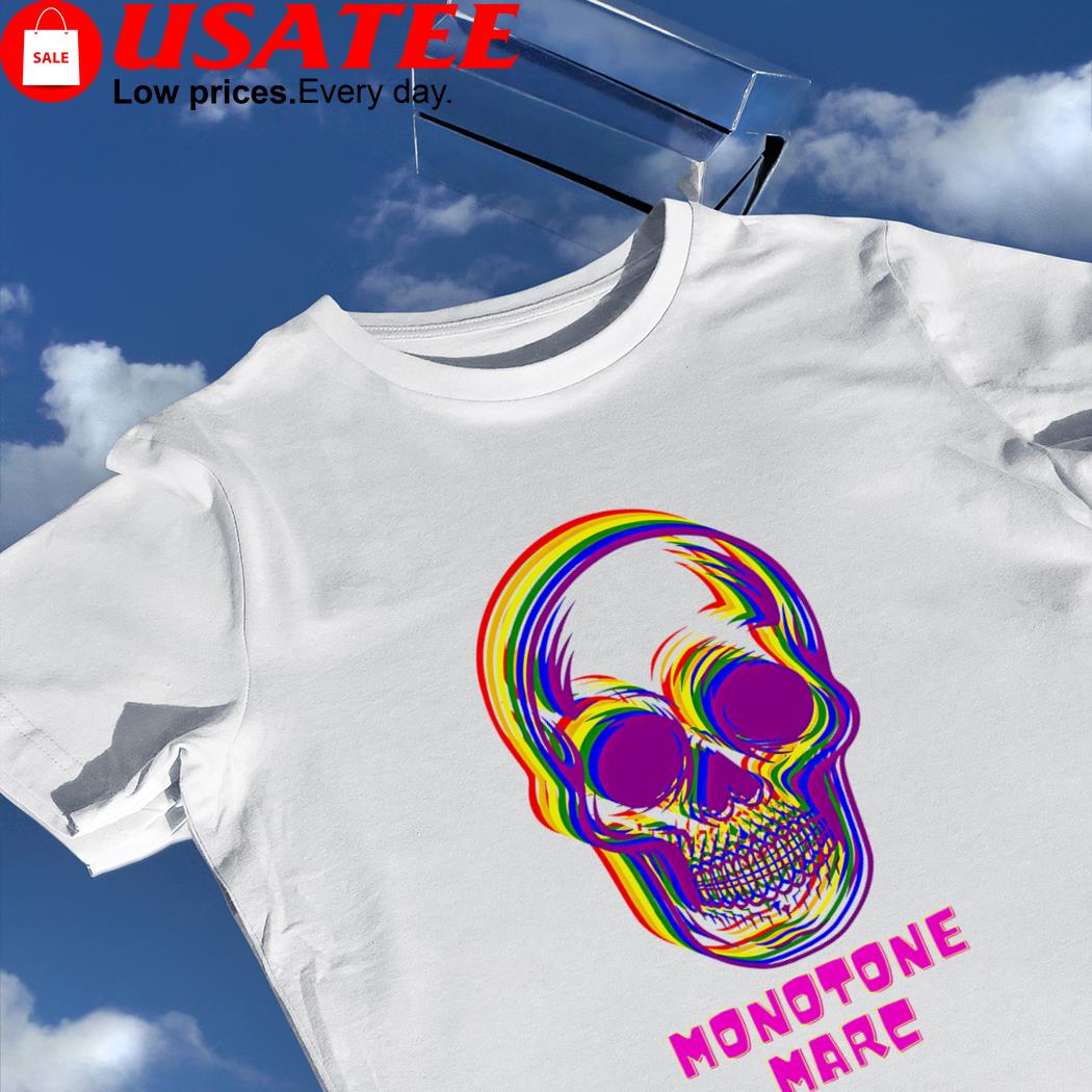 LGBT skull Monotone Marc shirt