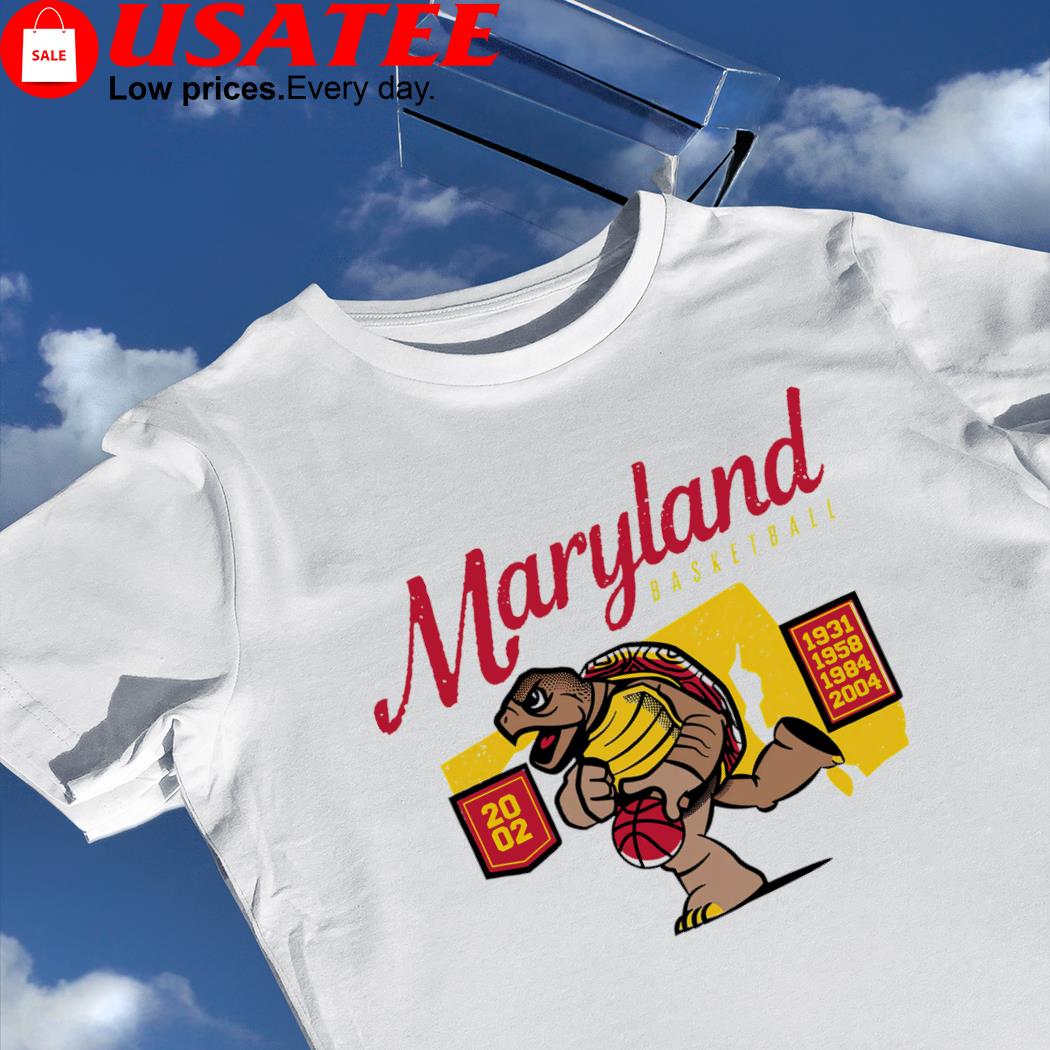 Maryland Terrapins basketball mascot 5X Champs shirt