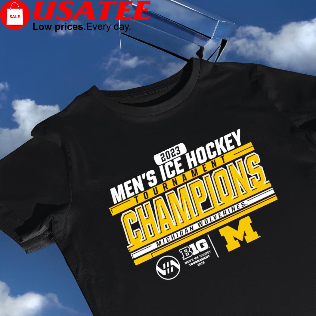 Michigan Wolverines 2023 Big Ten Men's Ice Hockey Conference Tournament Champions shirt
