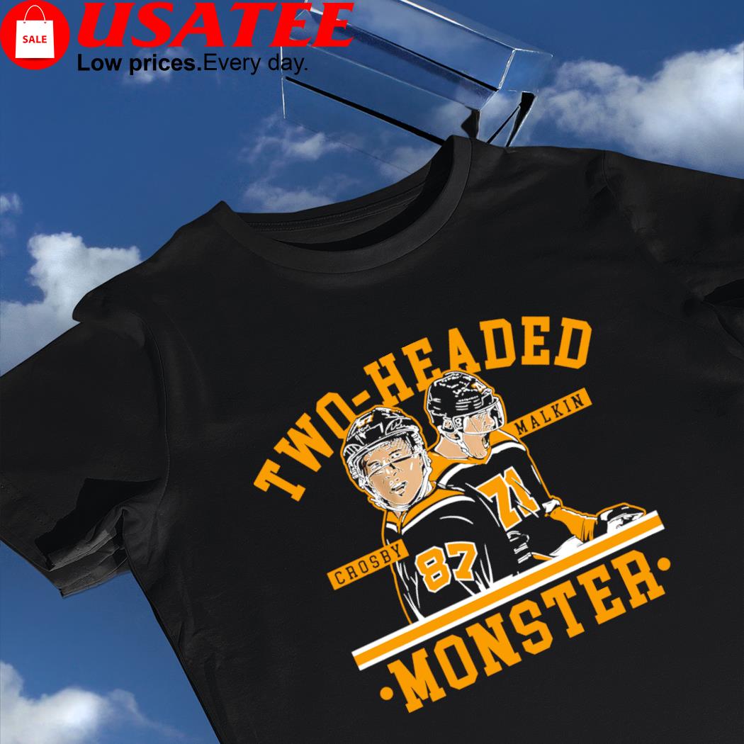 Pittsburgh Penguins Sidney Crosby and Evgeni Malkin two headed monster shirt