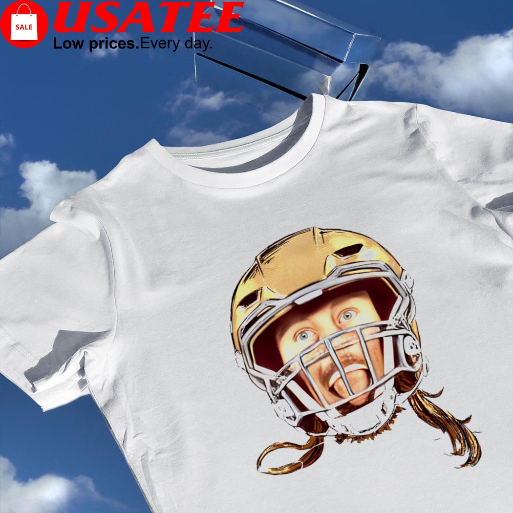 San Francisco 49ers George Kittle with helmet funny face shirt