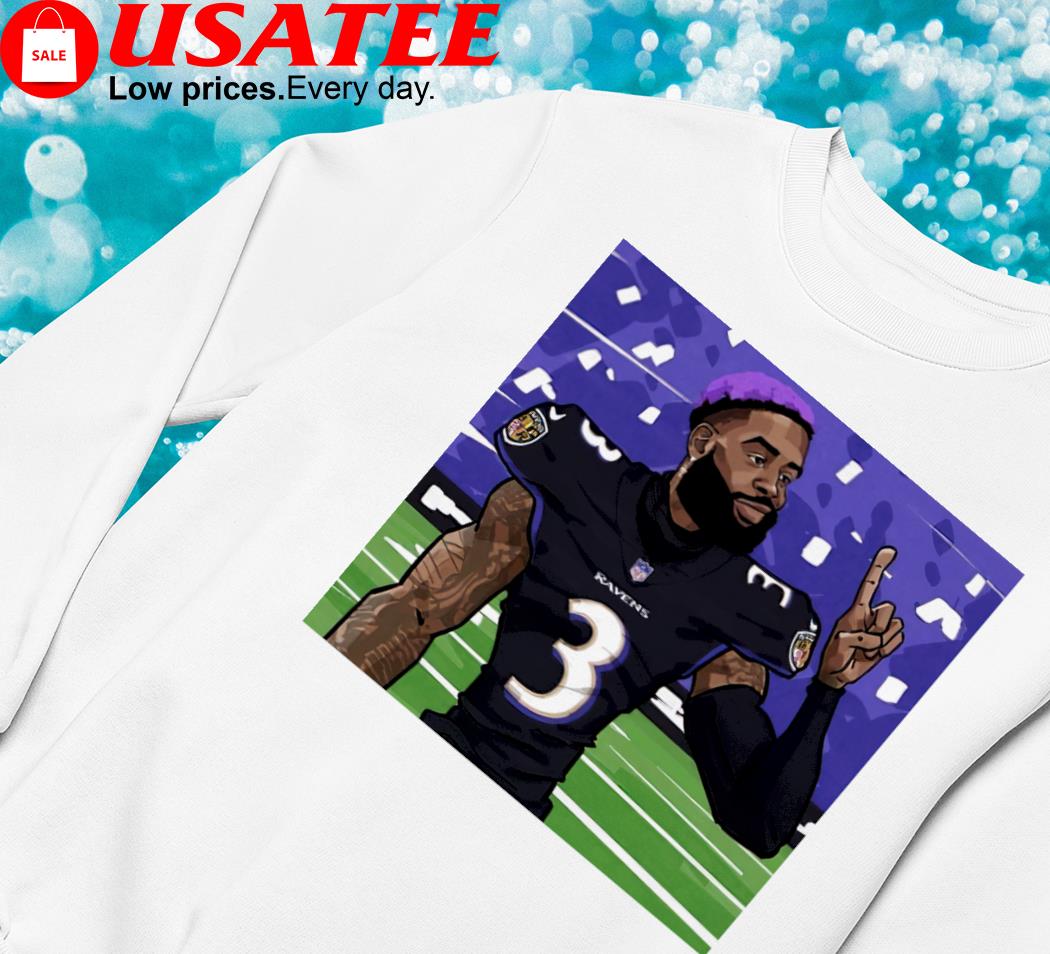 3 Odell Beckham Jr cartoon shirt, hoodie, sweater, long sleeve and tank top