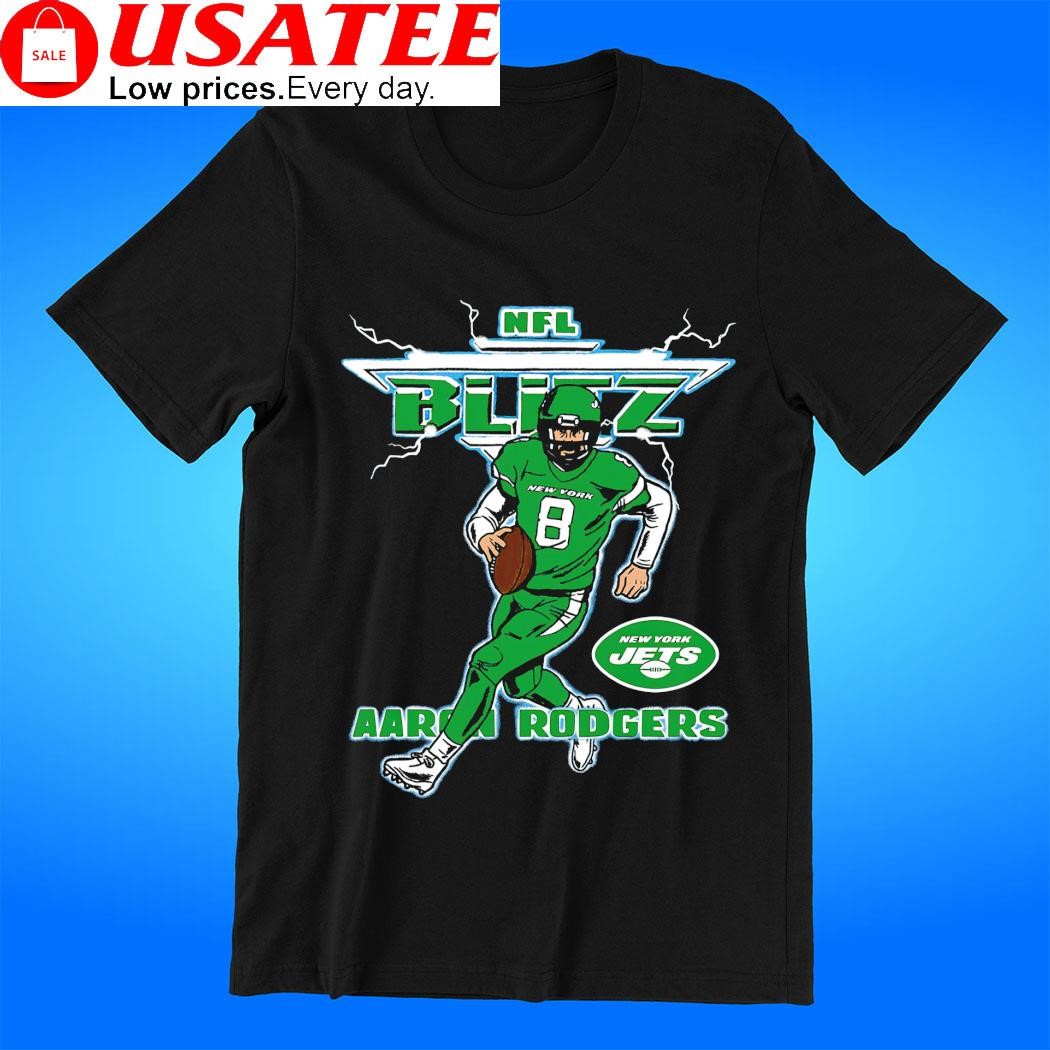 Aaron Rodgers New York Jets NFL Blitz lightning shirt, hoodie