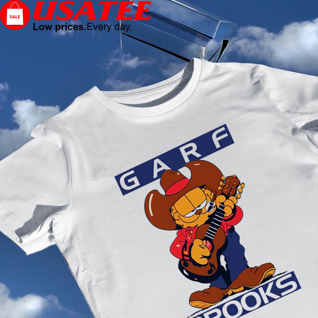 Garfield play guitar Garf Brooks shirt
