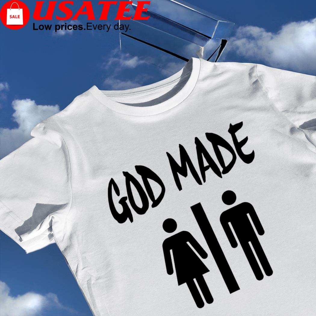 God Made Man and Woman logo shirt