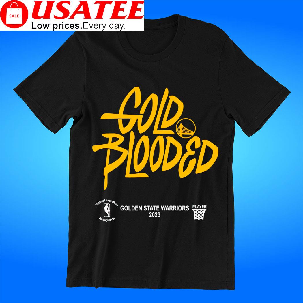 Golden State Warriors 2023 Playoffs Gold Blooded logo shirt - Limotees