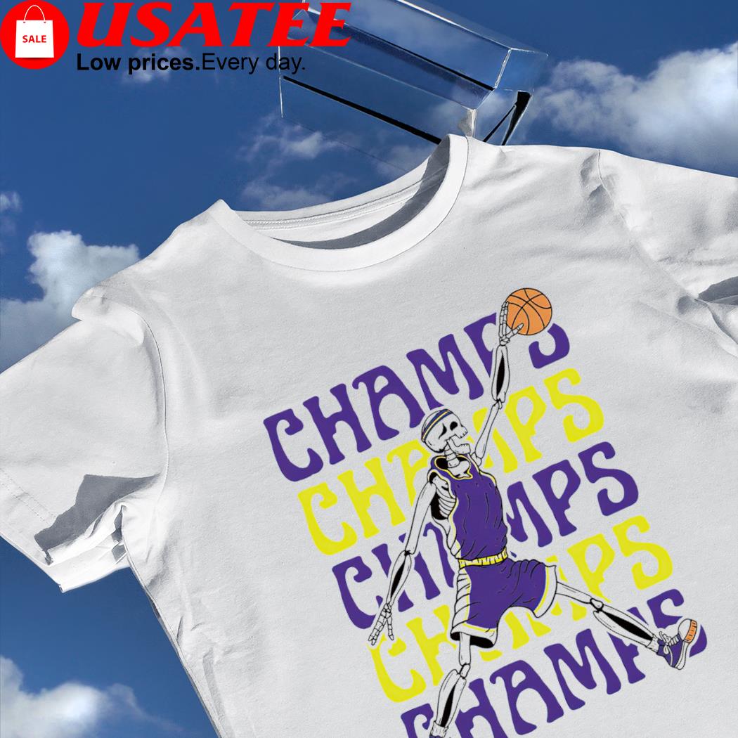 LSU Tigers basketball skeleton champs shirt