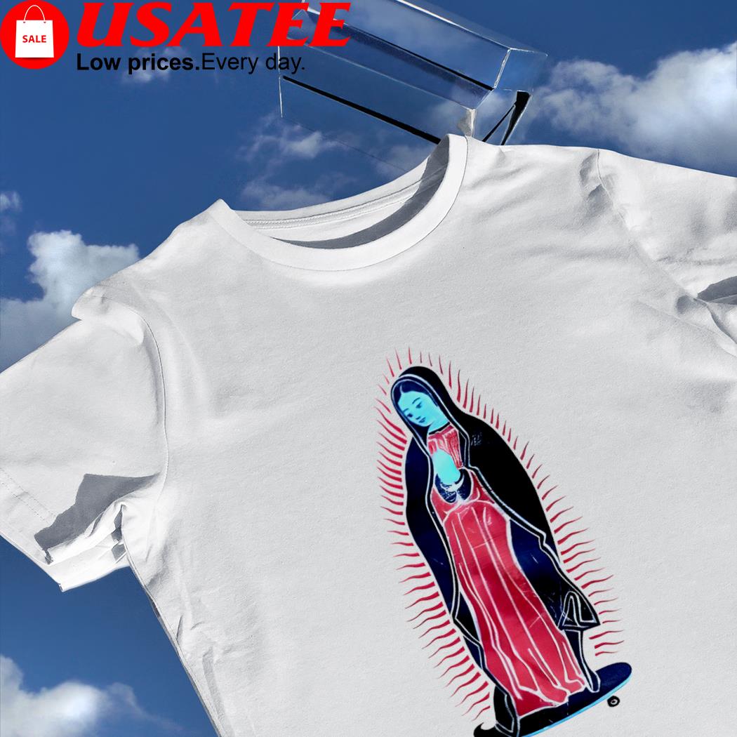 Our Lady of Guadalupe on Skateboard art shirt