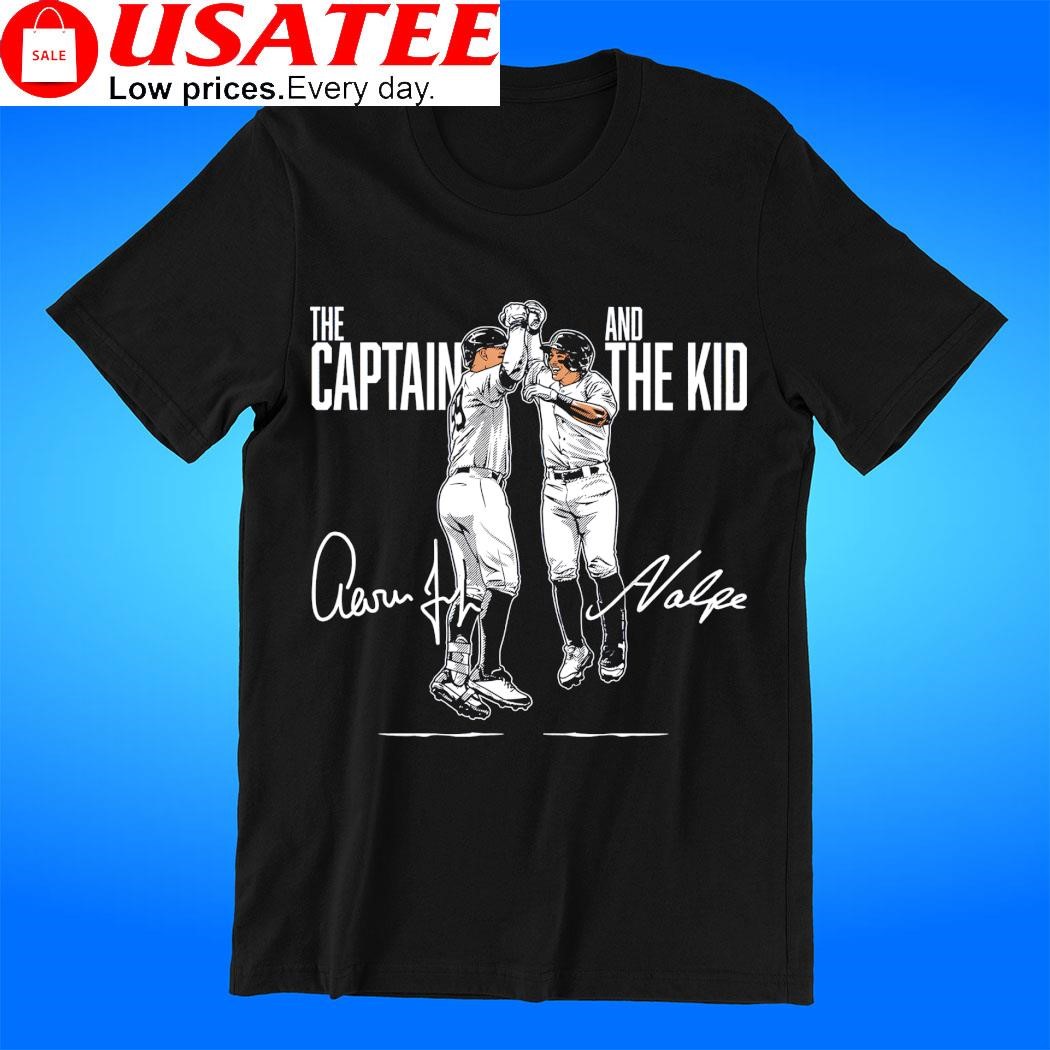 New York Yankees Aaron Judge and Anthony Volpe the Captain and the Kid  signature shirt, hoodie, sweater, long sleeve and tank top