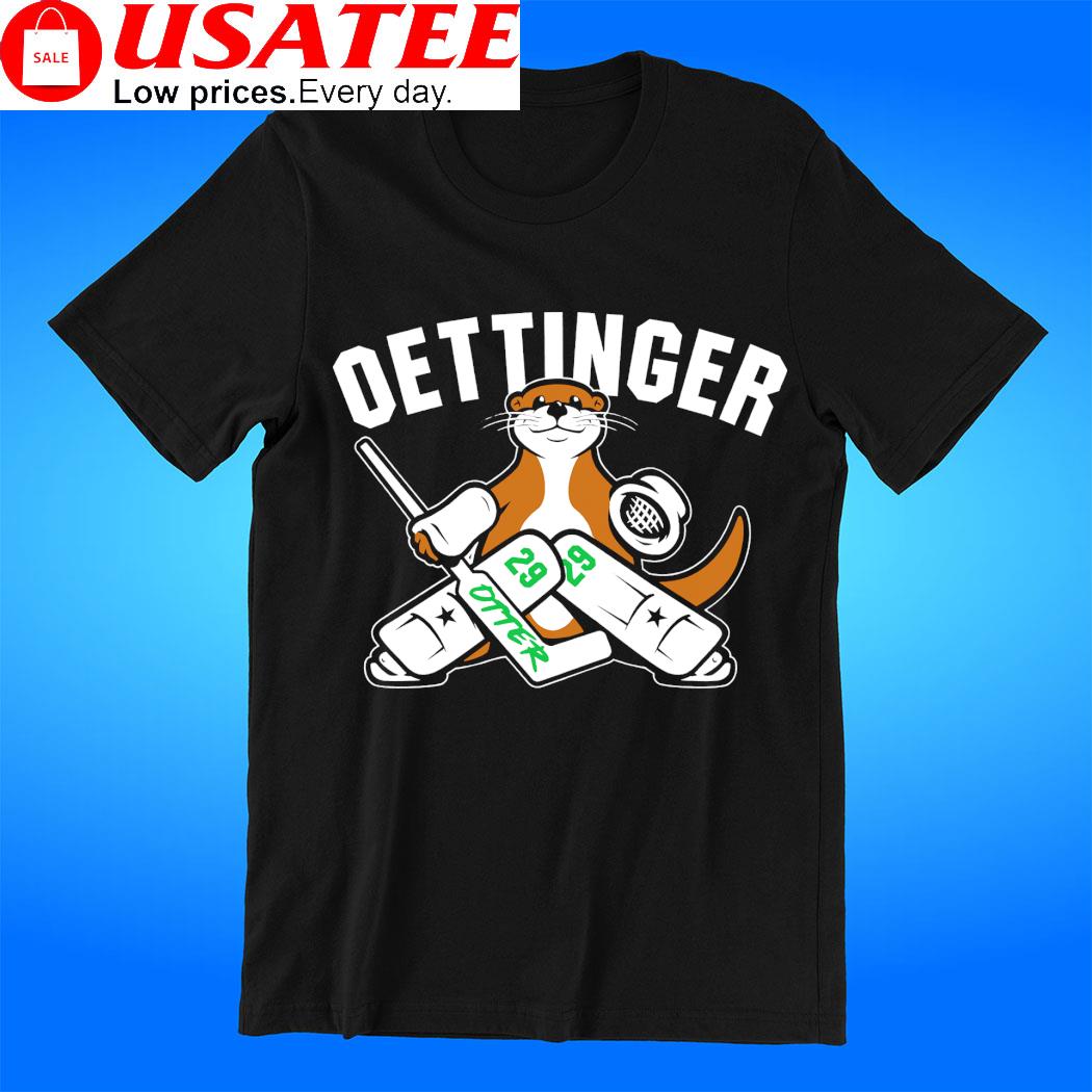 Jake Oettinger Otter mascot 2023 shirt