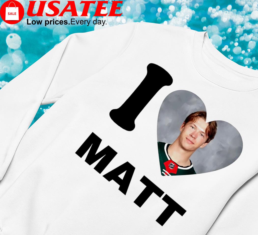 Minnesota Wild Matt Boldy I love Matt heart shirt - Limotees