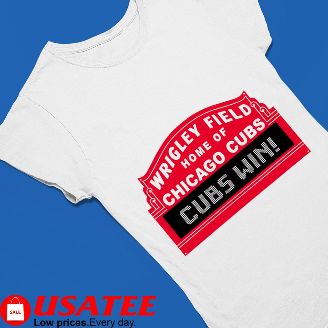 New Chicago Cubs win W Wrighley Field White T-shirt