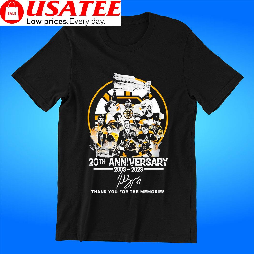 Boston Bruins 20th Anniversary 2003 – 2023 Thank You For The