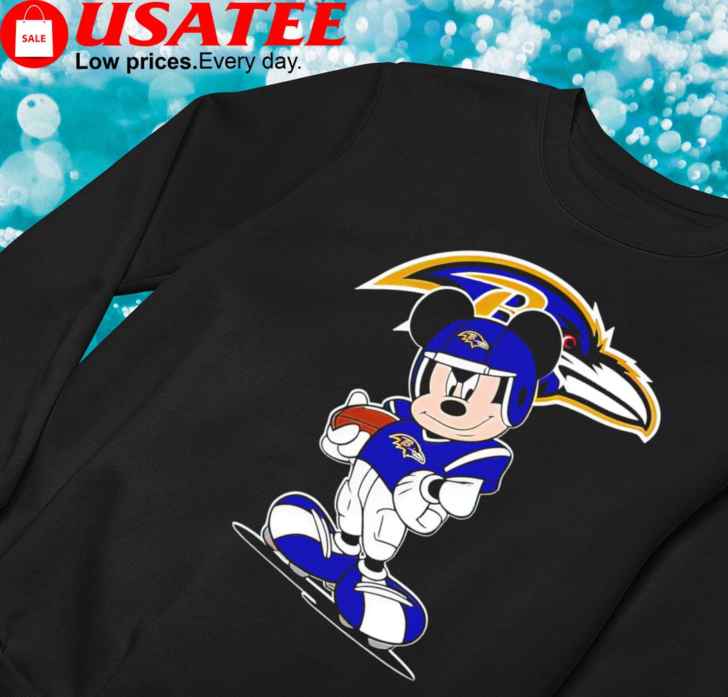 Baltimore Ravens NFL Mickey Mouse player cartoon 2023 shirt