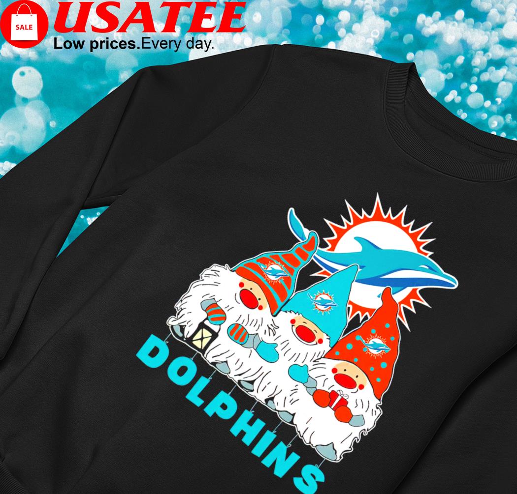 Gnomies X Miami Dolphins logo Christmas 2023 shirt, hoodie