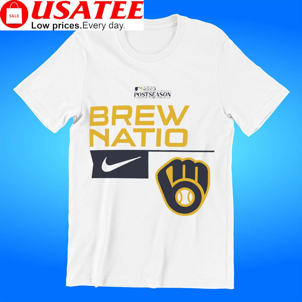 Official Milwaukee brewers brew nation 2023 postseason T-shirt, hoodie,  tank top, sweater and long sleeve t-shirt
