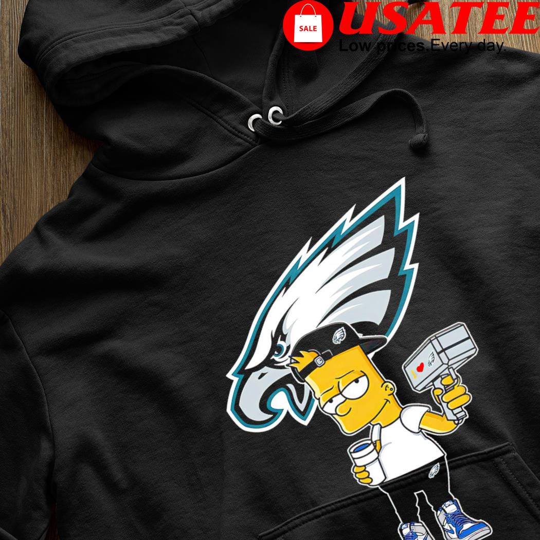 Philadelphia Eagles NFL X Bart Simpson cartoon shirt, hoodie