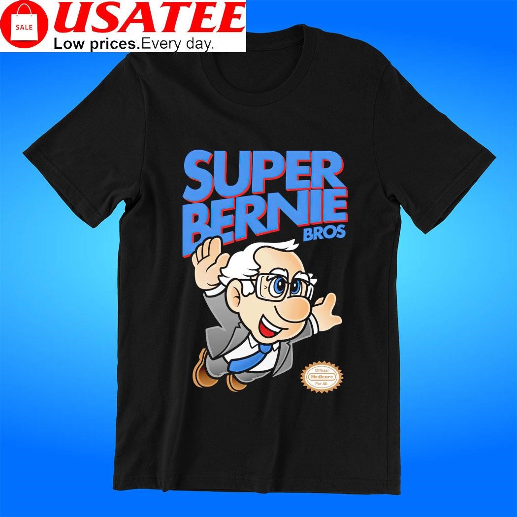 Bernie Sanders X Super Mario Super Bernie Bros flying t-shirt