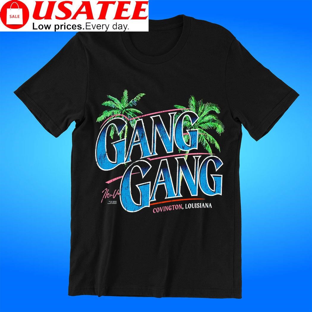 Gang Gang Palm tree Covington Louisiana retro shirt