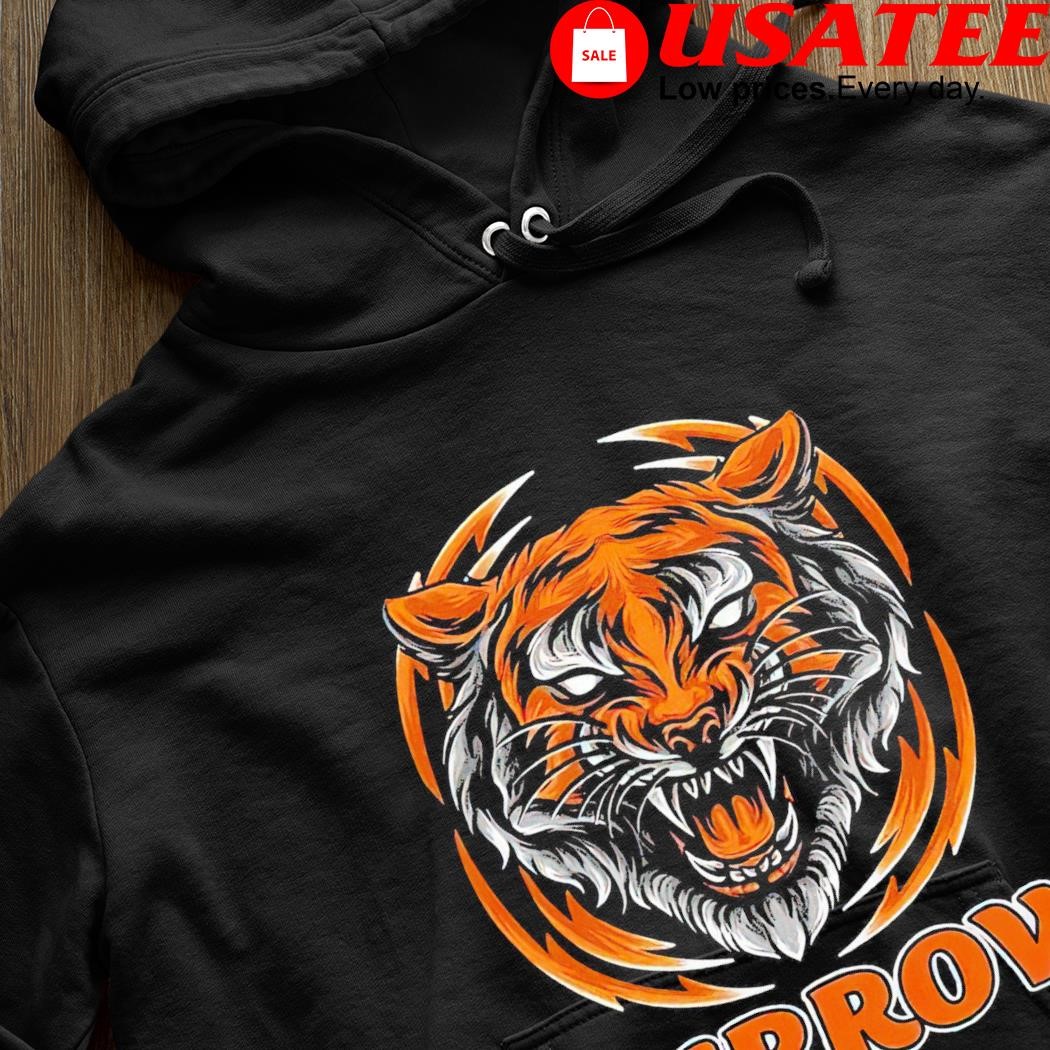 ORANGE Bengals Joe Burrow Logo Hooded Sweatshirt YOUTH 