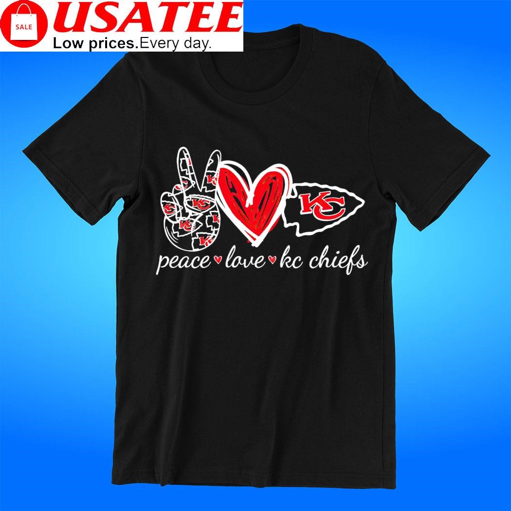 Peace Love Kansas City Chiefs KC Chiefs logo shirt, hoodie